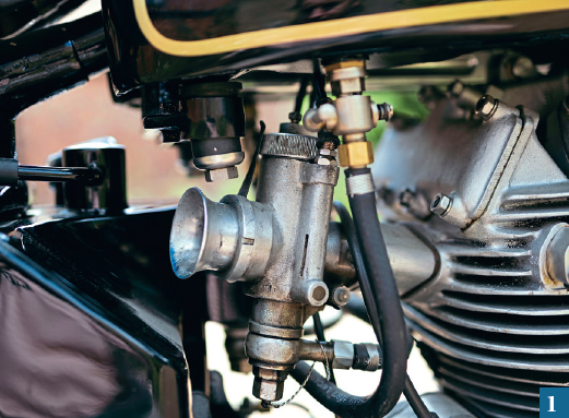 The original Amal TT carburettor was discovered with the machine.